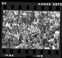 UCLA students staging Anti-Iranian demonstration, Los Angeles, 1979