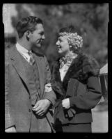 Gordon Jones and Lucile Van Winkle, engaged to be married, Los Angeles, 1935