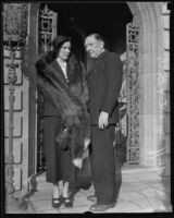 Racecar driver Cliff Durant and wife Charlotte P. Durant, Los Angeles, 1935