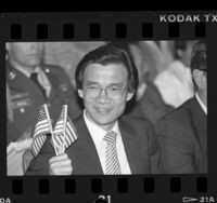 Haing S. Ngor during his United States citizenship ceremony in Los Angeles, Calif., 1986