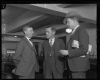 Dr. A. L. Skoog, assistant jailer Roy Bogle, and defense attorney Jerome Walsh, Los Angeles, 1928