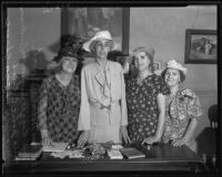 Elected leaders of the Los Angeles Woman's Christian Temperance Union, Los Angeles, 1935