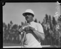 Arthur Perkins, Polo player for the Midwick Country Club, Alhambra, 1920s or 1930s