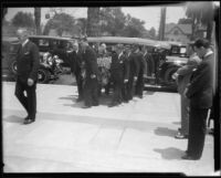 Funeral service for William Andrews Clark III at St. John’s Episcopal Church, Los Angeles, 1932