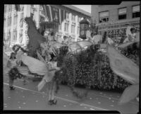 "Queen of the Fairies" float in the Tournament of Roses Parade, Pasadena, 1933