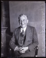 Charles H. Crawford in a courtroom, Los Angeles, circa 1930