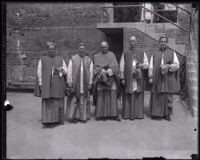 Five bishops attending the Los Angeles Sesquicentennial, Los Angeles, 1931