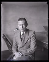 Dave Getzoff, in a courtroom, indicted on the charge of conspiracy to give bribes, Los Angeles, 1929