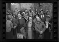 Crowd of spectators at Mission San Juan Capistrano, San Juan Capistrano, 1936