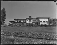 George A. Hormel's home in Beverly Hills after a robbery, Los Angeles, 1935