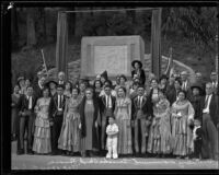 Dedication of Pioneers Monument in Ganesha Park, Pomona, 1934