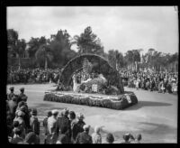 "Sunset in Haiti" float in the Tournament of Roses Parade, Pasadena, 1932