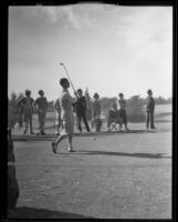 Unidentified golfer at the Los Angeles Open, 1933