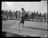 Unidentified golfer at the Los Angeles Open, 1933