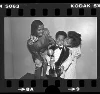 Actors Gary Coleman, Danielle Spencer and Kim Fields at the NAACP Image Awards in Los Angeles, Calif., 1980