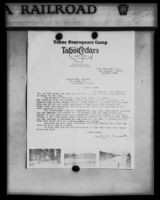 Tahoe Cedars purchase letter, 1928