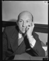 Actor and comedian Vince Barnett, Los Angeles, 1934