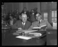 Albert Sittel, U.S. Marshal, starts his third term in office, 1930