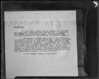 Court exhibit titled "Conclusions," related to a C. C. Julian court case, 1926-1928