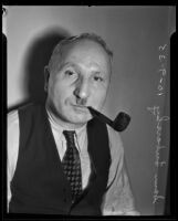 Sam Lubarsky charged for assault with a deadly weapon, Los Angeles, 1935