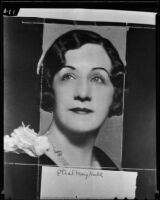 Ethyl May Halls, Vaudeville actress, returns to Hollywood, 1935