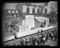 Los Angeles Union Station's opening day parade, Los Angeles Times float, 1939