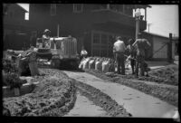 Construction site, Balboa peninsula (Newport Beach), [1930s?]