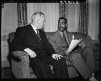 Kenny Washington and Governor Earl Warren