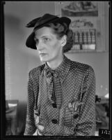 Mrs. Barney Rider, former wife of William Keith Rider, 1935