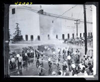 Warner Bros. Studio during the Conference of Studio Unions strike, Los Angeles, 1945