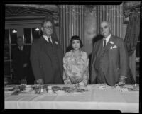 Clarence A. Lyman and Governor James Rolph and an unidentified woman at ...