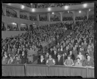 School children at a Philharmonic concert, Los Angeles, 1935