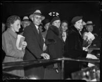 Los Angeles Times subscribers embarking on all-expense tour of Hoover Dam, March 1935