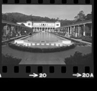 Courtyard of the Getty Villa in Pacific Palisades, Los Angeles, 1974