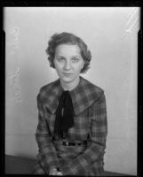 Student organizer Celeste Strack, 1934 or 1935