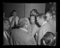 Henry L. Graham, husband of Barbara Graham, during the Monahan murder trial, Los Angeles, 1953