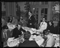 Junior Chamber of Commerce members at a meeting probably at the Biltmore, Los Angeles, 1934