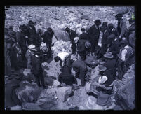 Sheriffs search for James P. Watson's murder victim in Sugarloaf Canyon, San Diego County, 1920