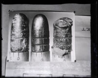 Bullets used as evidence in David H. Clark's murder trial, Los Angeles, 1931