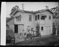 Apartment shared by William Edward Hickman, his mother and sister, months before the kidnap and murder of Marion Parker, Alhambra, 1927