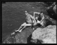 Swimmer Paul Chateau, Los Angeles, 1935