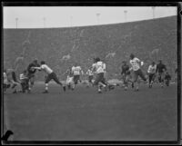 Football game between the USC Trojans and Stanford Indians at the Coliseum, Los Angeles, 1934