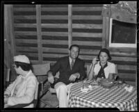 Film actor and singer Michael Bartlett with socialite Kate Winnett Candy, Los Angeles County, circa 1936