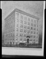 Architectural drawing, San Pedro Municipal Building, San Pedro, circa 1928