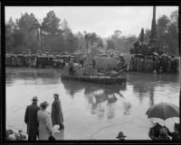 "Cabrillo" float in the Tournament of Roses Parade, Pasadena, 1934