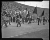 Spanish American War Veterans at the Memorial Day parade at the Coliseum, Los Angeles, 1935