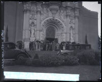 Edward Laurence Doheny funeral at St. Vincent de Paul Church, Los Angeles, 1929