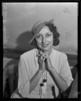 Stunt air pilot Bernadine King, Los Angeles, 1935