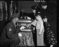 Funeral of Pfc. David M. Gonzales, Los Angeles, 1949