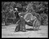 "Call of the Battalion," Push Cart scene, at the Pioneer Day Festival in Centinela Park, Inglewood, 1935